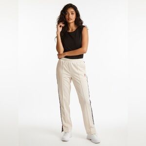 FILA + Urban Outfitters Alice Tear-Away Track Pants XL Women's Cream White